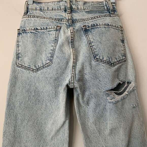 Revice Jeans Butt Cut Distressed Button Fly Straight Leg Blue 24 - Picture 13 of 13